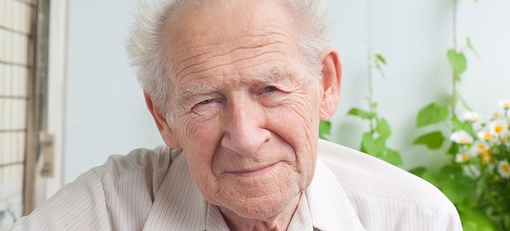The smiling face of Daniel, age 76.