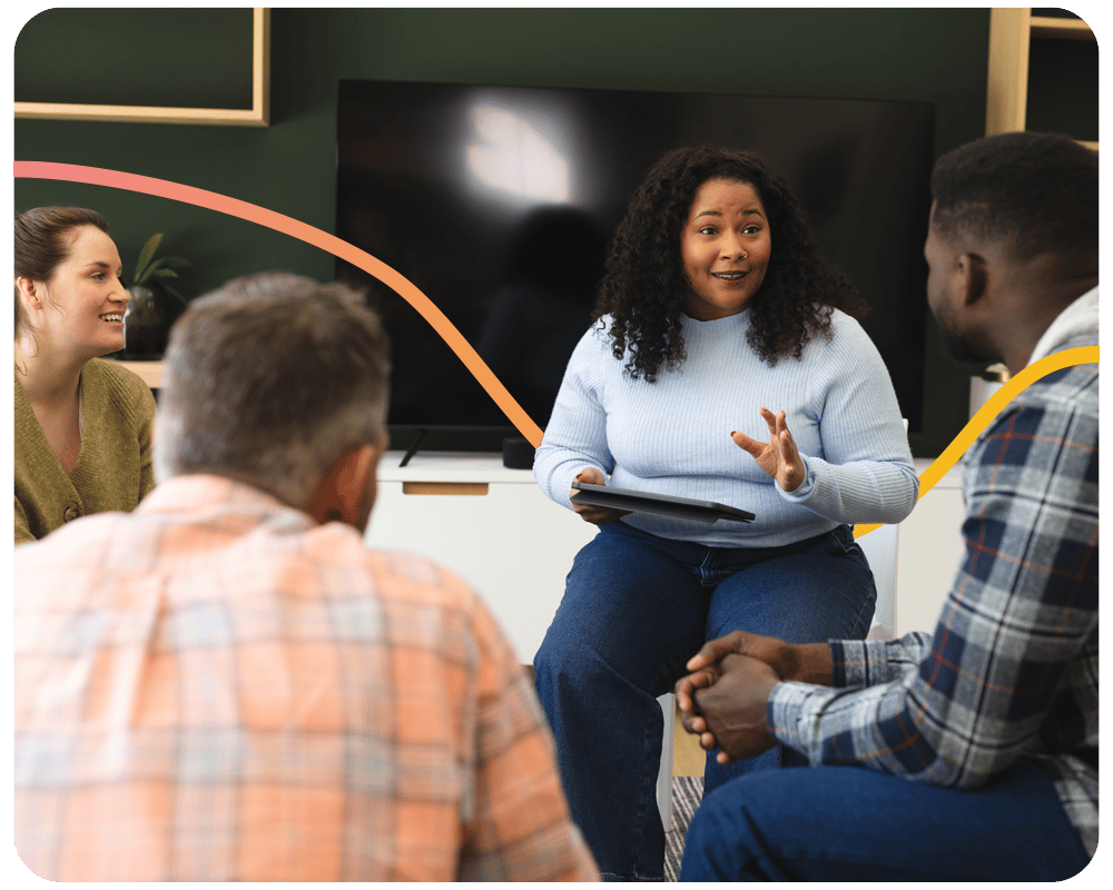 Image-of--a-group-of-diverse-people-having-a-chat