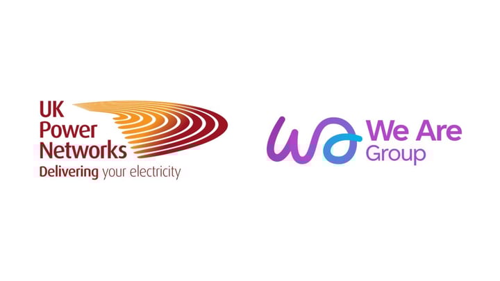 UK Power Network logo on the left. We Are Group logo on the right.