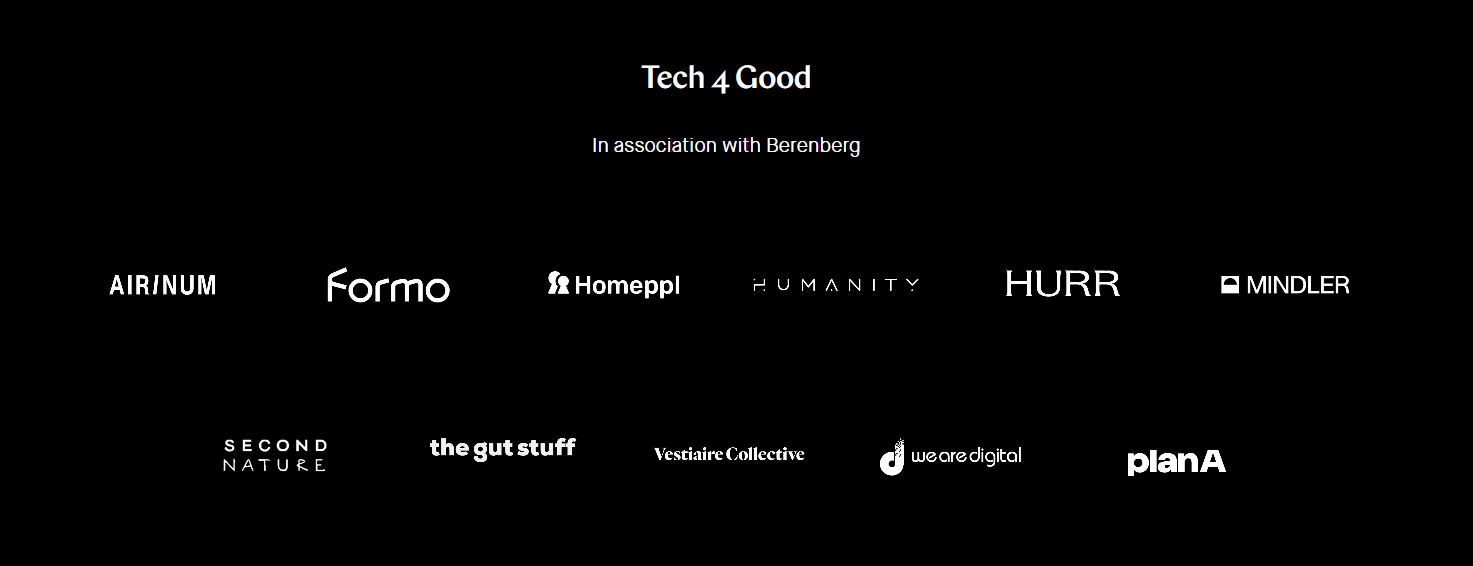 Tech4good Investor All-Stars Tech4Good award finalists